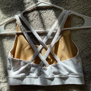 White Lululemon bra
